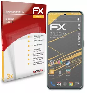 atFoliX 3x Screen Protection Film for OnePlus 10R 5G matt&shockproof - Picture 1 of 9