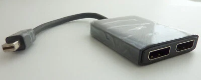 4K 2-Port Mini DisplayPort to HDMI MST Hub Monitor Splitter USB Powered C2G - Image 1 of 4