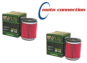HI FLO FILTRO PREMIUM ENGINE OIL FILTERS (PACK OF 2) HF140 YAMAHA YZ250F - Picture 1 of 1