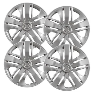 Set of (4) 15" Silver Hubcap Replacements for Honda Fit 2018-2020 - Picture 1 of 6