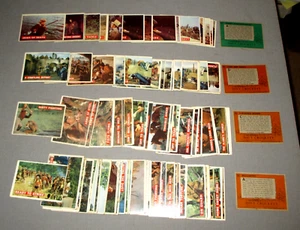 1956 TOPPS DAVY CROCKETT ORANGE & GREEN BACK 118 CARDS MIXED LOT-VINTAGE TV SHOW - Picture 1 of 10