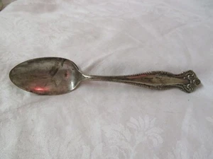 Antique 1893 Towle Sterling silver Soup Spoon Canterbury monogram N - Picture 1 of 4