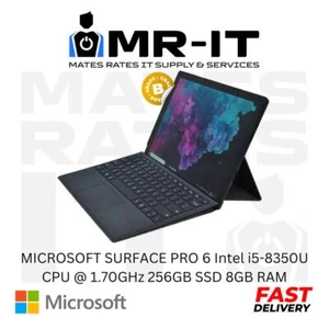 MICROSOFT SURFACE PRO 6 Intel i5-8350U CPU @ 1.70GHz 256GB SSD 8GB RAM B Grade - Picture 1 of 1