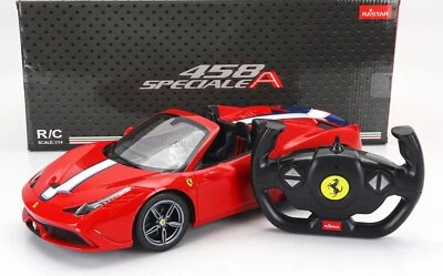 MODELLINO AUTO RADIOCOMANDATO FERRARI 458 SPECIALE A SPIDER 2013 ROSSO 1/14 - Immagine 1 di 4