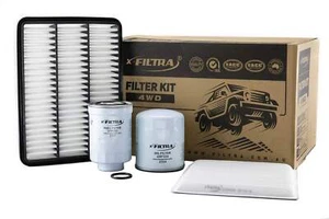 CABIN AIR OIL FUEL Filter Kit suit TOYOTA Landcruiser Prado KZJ120R Diesel 3.0L - Foto 1 di 1