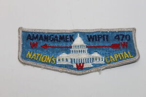 Vintage Amangamek Wipit 470 Nation's Capital WWW OA Boy Scout Flap Patch BSA