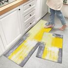 Yellow Kitchen Rugs Kitchen Mat Kitchen Gadgets Yellow Abstract Art Runner Ru...