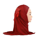 Kids Girls One Piece Turban Hijab Muslim Headscarf Wrap Shawl Instant Scarf 2-6Y