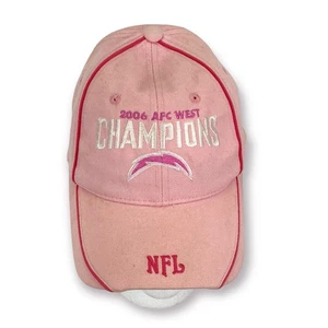 Chargers 2006 AFC Champions Pink NFL Baseball Cap / Hat - One Size Fits Most - Picture 1 of 6