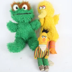 VTG 1970's Sesame Street Knickerbocker Plush Toys - Bert, Big Bird, Oscar the Gr - Picture 1 of 22
