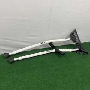 Mobilegs Ultra A300 Ergonomic Crutches Adult - Adjustable 4'9"- 6'4" 300LB Max - Picture 1 of 5