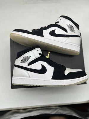 Pantalones Cortos Air Jordan 1 Mid SE AJ1 Negro Blanco Diamante Para Hombre Talla 9 10 10.5 12 13 Nike Foto 1 de 4