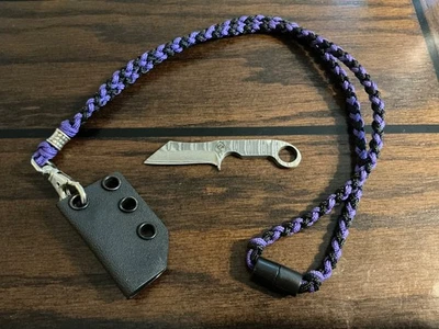 JKK Custom JEN LINT KNIVES - Neck Knife with Sheath - beautiful little custom - Image 1 of 4