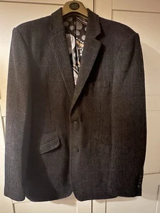 William Hunt Saville Row Grey Tweed Jacket 42R - Picture 1 of 3