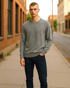 Smartwool Men’s XL Wool Black Heather Crew Neck Sweater NWT List Was $105 - Picture 1 of 8