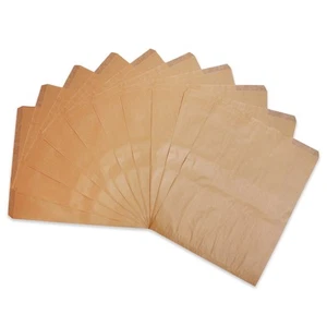100pc Kraft Brown Flat Paper Gift Bags (12" x 15") for Merchandise, Crafts, P... - Picture 1 of 4