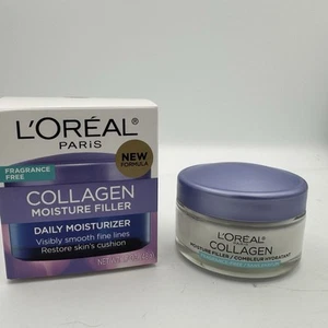 LOREAL PARIS Collagen Moisture Filler Daily Moisturizer Fragrance Free 1.7 oz - Picture 1 of 7
