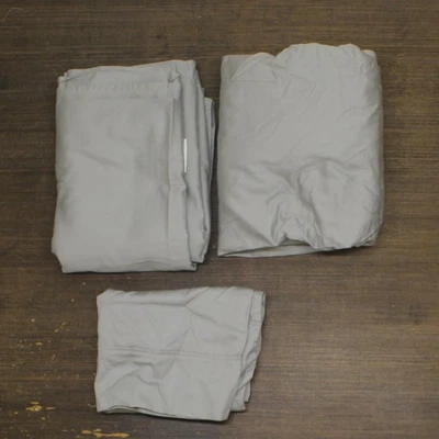 Christian Siriano New York Cotton 3-Piece Sheet Set Gray Twin XL - Image 1 of 2