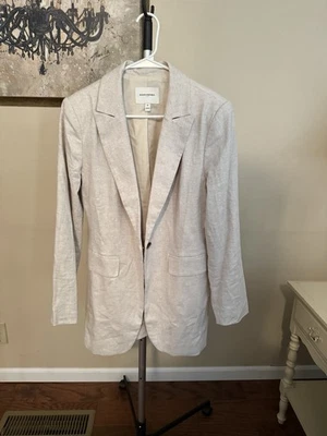 Pantalones y chaqueta de traje Banana Republic para mujer mezcla de lino talla 12 Foto 1 de 4