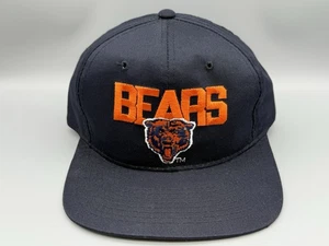 Vintage Chicago Bears New Era Snapback Hat Blue Orange Bear Logo NFL Pro Model - Picture 1 of 12
