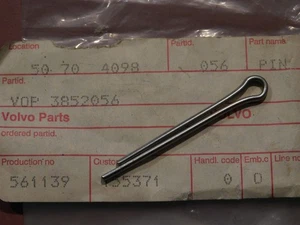 VOLVO PENTA 3852056 COTTER PIN BRAND NEW GENUINE OE FAST AND FREE SHIPPING!!!!!! - Bild 1 von 1