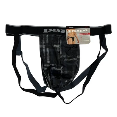 Paquete de 2 correas deportivas Papi Microflex negras/grises nuevas con etiquetas talla XL (40-42) NUEVAS CON ETIQUETAS Foto 1 de 4