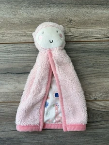 Chick Pea Pink Plush Giraffe Security Blanket Lovey Flowers Sherpa Fleece Baby - Picture 1 of 6