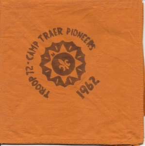 Pañuelo para el cuello Camp Traer Pioneers Chippewa Valley Council Troop 72 Boy Scouts BSA - Imagen 1 de 1
