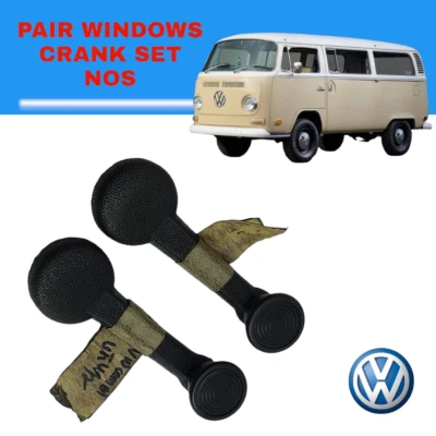 Volkswagen Combi 1972 – 1979 Windows Crank Set Pair RH LH NOS - Image 1 of 4