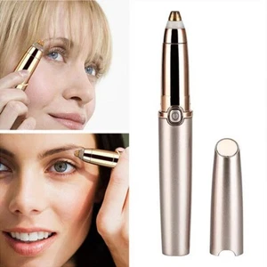 Portable Mini Electric Eyebrow Trimmer Lip Face Hair Razor Epilator Remover Pen - Picture 1 of 11