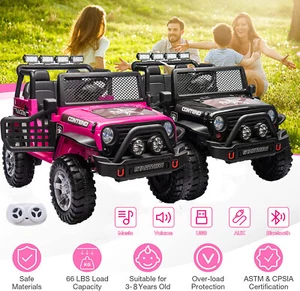 2 Seater Kids Ride On Truck Car 12V Battery Powered Electric Vehicle with Remote - Picture 1 of 40