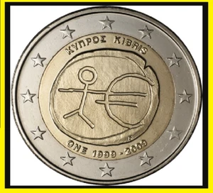 Moneda de Chipre 2€ euros 2009 UNC 10 años euro moneda TYE EMU UE stickman común - Imagen 1 de 3