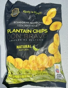 Plantain Chips Salted 48 bags Made In Ecuador 100g / 3.53oz Chifles Salados Nat - Picture 1 of 6
