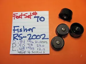 📈FEET SET #70 FISHER RS-2002 RECEIVER 4 FEET 4 SCREWS - Bild 1 von 1