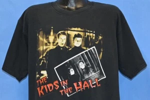 vtg Y2K KIDS IN THE HALL HERE TO SERVE YOU AND SATAN BLACK TV SHOW t-shirt XL - Picture 1 of 5