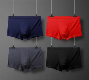 3Pack Men's Plus Size Modal Underwear Sports Loose Running Four-cornered Pants - Picture 1 of 14