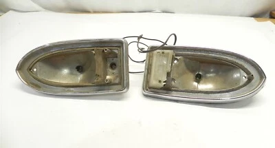 老式 1960 年 RAMBLER REBEL 一对尾灯房组件带磨损  — 第 1/4 张图片