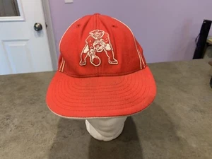 Vtg Reebok Gridiron  NFL New England Patriots Cap 85% Wool Sz 7 1/8 NEEDS CLEAN - Picture 1 of 9