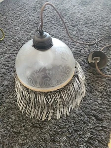Alte Lampe Hängeleuchte Berliner Messinglampen Art Deco/Jugendstil - Bild 1 von 4