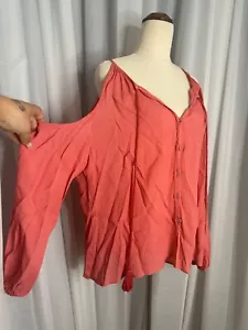 Gysette Isla Top Pepperberry RRP $169. Keyhole feature in back scoop neckline - Picture 1 of 12