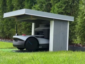 Mähroboter-Garage mit Deckel Dach für Automower Rasenroboter, Rasenmäher Roboter - Bild 1 von 8