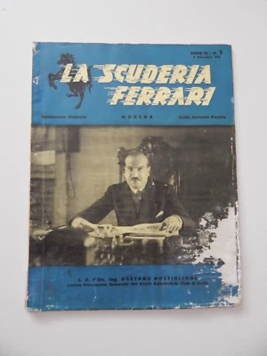 Original Raro 1930 Scuderia Ferrari Magazine Anuario Annuario 166 212 375 410 - Imagem 1 de 4