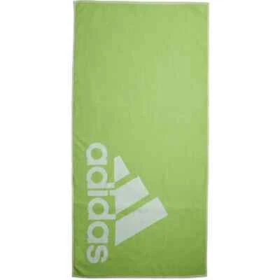 adidas Handtuch Badetuch, lucid lime / weiß 140 cm x 70 cm, Gr. L, IL5373 /Q3