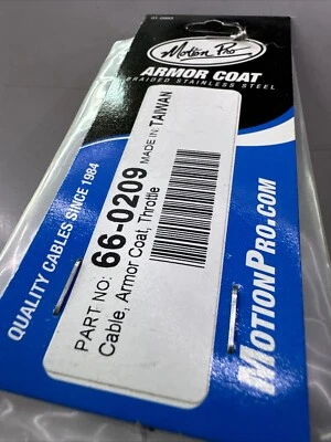 Motion Pro Armor Coat Stainless Steel Throttle Cable 66-0209 HD Softail - Image 1 of 2