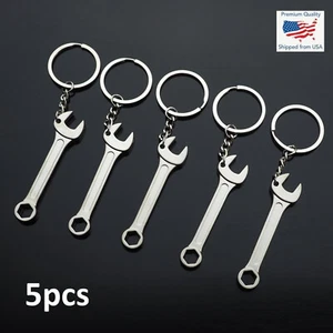 5pcs Lot - Combination Wrench Key Chain Keychain Tool Mechanic Dad Novelty Gift - Picture 1 of 6