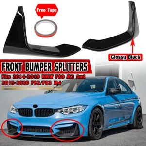 Alerón delantero negro labio para BMW F80 M3 2014-2019 F82 F83 M4 2015-2020 - Imagen 1 de 6