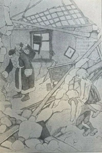 1917 Vintage WWI Illustration World War I Cartoons Caricature England Germany - Picture 1 of 5