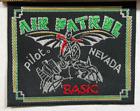 Air Patrol Pilot Nevada Basic Vintage 1980s/90s Embroidered Sew-On Patch