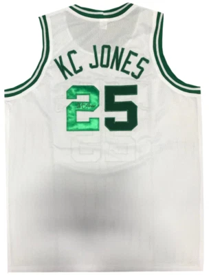HOLLYWOOD COLLECTIBLES K.C. Jones Autographed White Boston Celtics Jersey