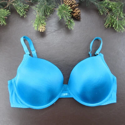 Sutiã Jessica Simpson 36D azul com aro acolchoado fecho ajustável atrás - Imagem 1 de 4